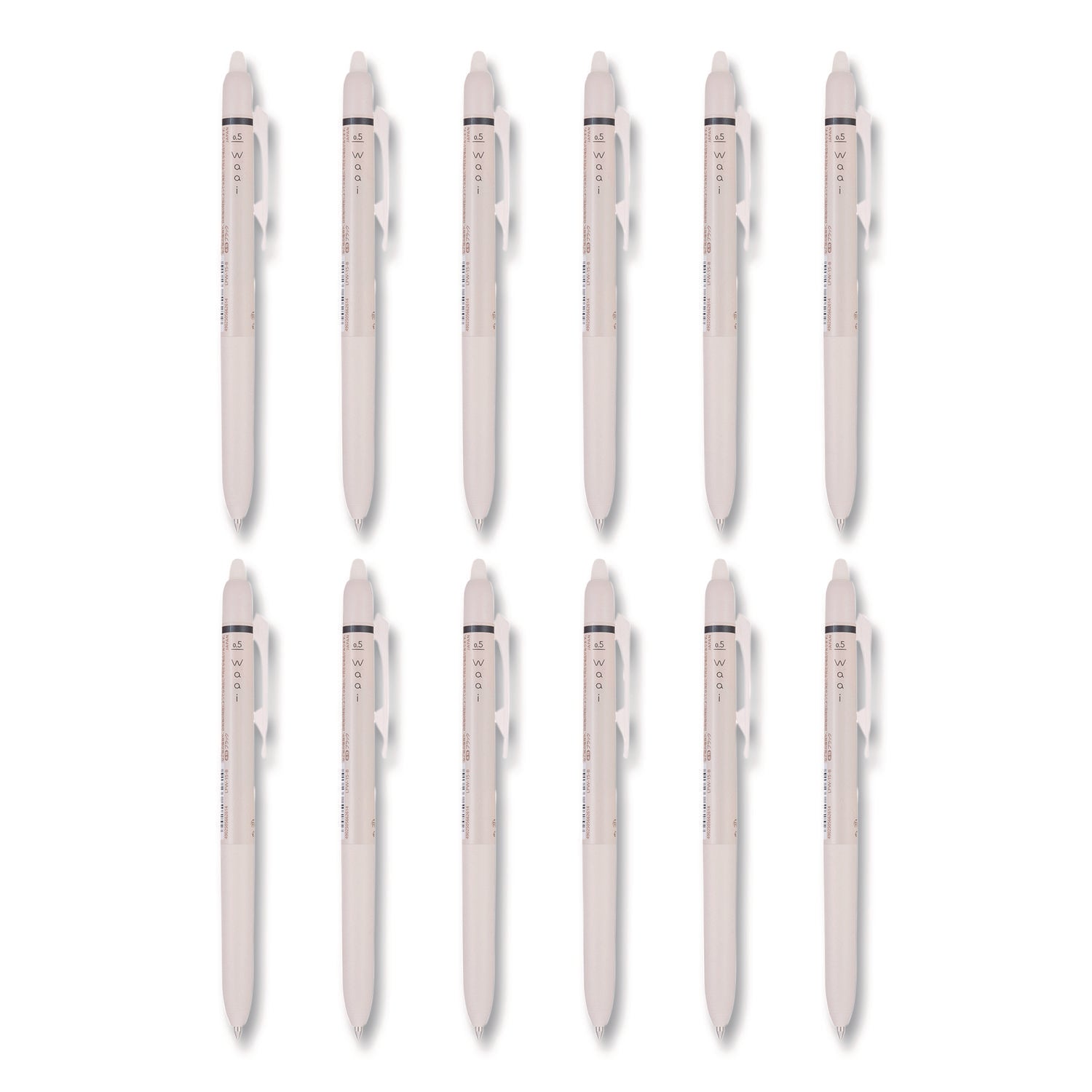 pilot®-frixion-waai-erasable-gel-pen-retractable-extra-fine-0-5-mm-black-ink-beige-black-barrel-dozen-pil21059_1